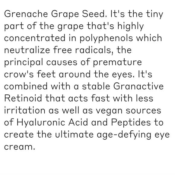 VOLITION BEAUTY Grenache Retinol Eye Cream 15.0 ml NEW - Picture 7 of 13